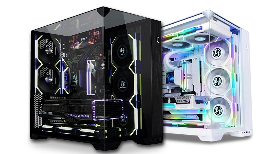 Das O11 Vision von Lian Li bekommt ihr in vier Varianten. Es gibt zwei Größen, jeweils in Weiß und in Schwarz.