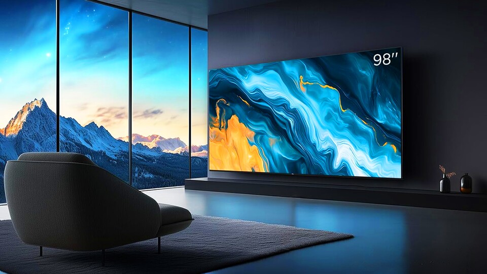 Ein Bild für Götter: Dieser 98 Zoll große Smart-TV macht jedes Wohnzimmer zu einem waschechten Heimkino.