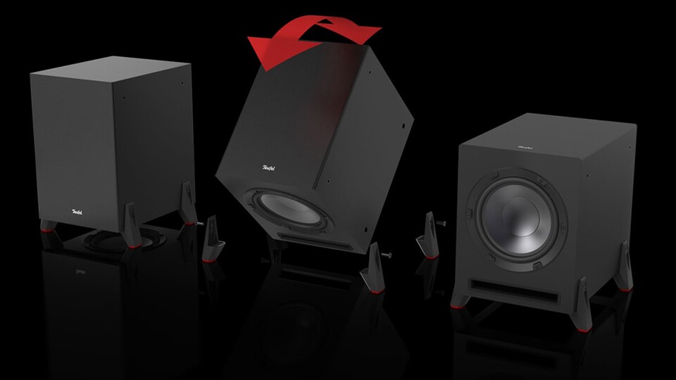 Sound genau so, wie er euch gefällt. Den Subwoofer des Definion-Systems könnt ihr sowohl als Front Firing oder Down Firing-Tieftöner aufbauen und damit die Bass-Charakteristik auf eure Vorlieben anpassen.