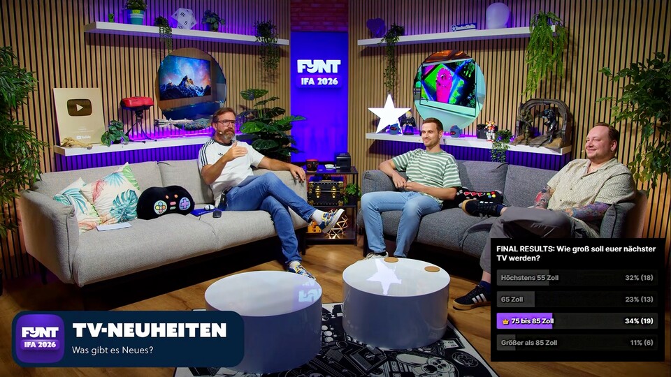 Die meisten stimmten für 75 bis 85 Zoll ab – dabei handelt es sich im Vergleich zu vor wenigen Jahren um wahrlich gigantische TVs.