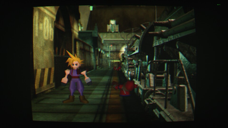 Final Fantasy 7 mit CRT-Shader