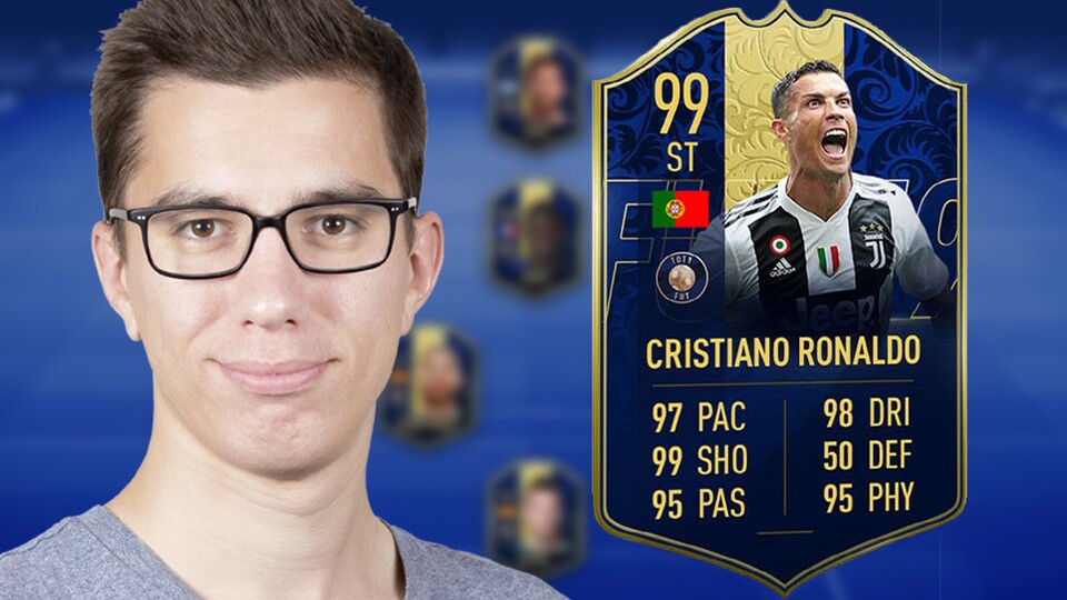 Selbstverständlich steht der FIFA-Coverstar Cristiano Ronaldo im Team of the Year. Und Marco Reus hätte neben den Protugiesen ins TOTY gehört!