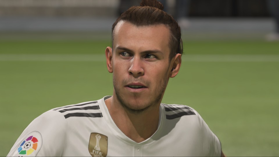 Gareth Bales Gesicht wurde überarbeitet.