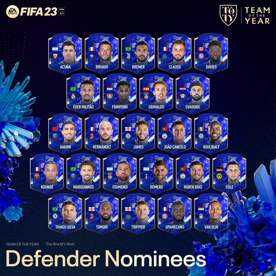 FIFA 23 Alle Nominierten für das Team of the Year veröffentlicht