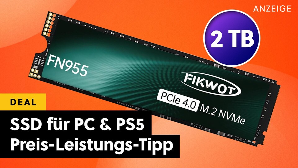 Eine der besten SSDs für PC und PS5 in Sachen Preis-Leistung - jetzt richtig günstig!