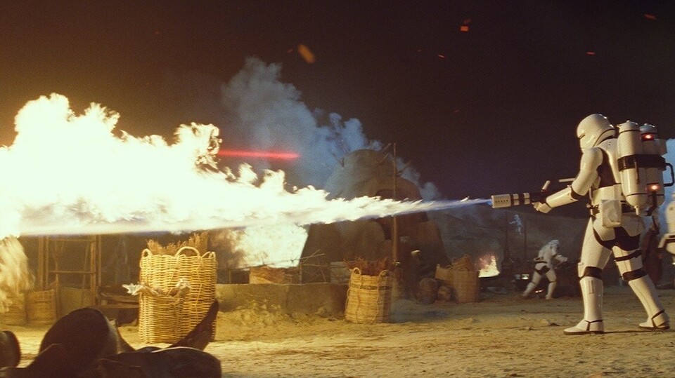 Der gute, alte Flammenwerfer ist auch im Star-Wars-Universum äußerst nützlich. (Bildquelle: Starwars.com)