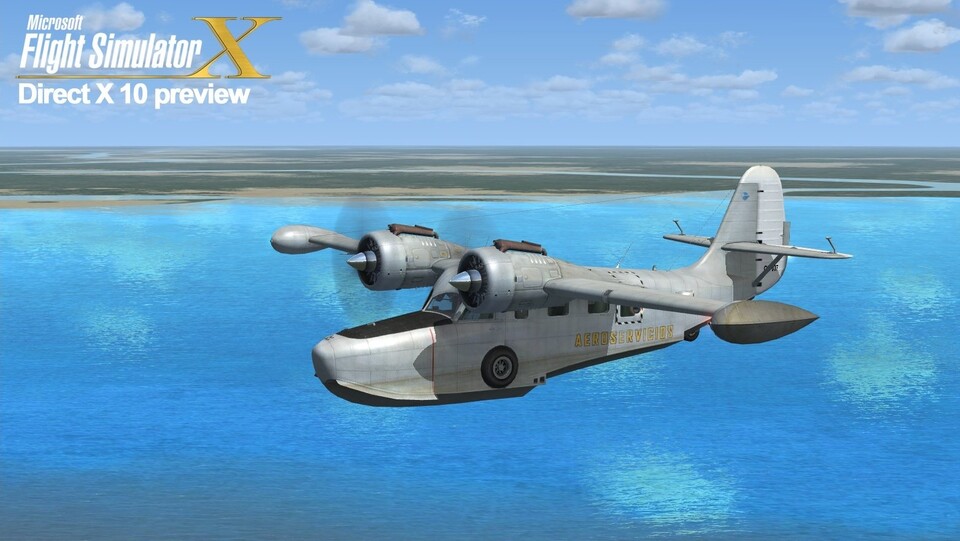Der FSX ist noch heute bei manchen Simmern beliebt. 2006 war er auch für PC-Spieler interessant, denn er bot eine Vorschau auf das damals neue DirectX 10.