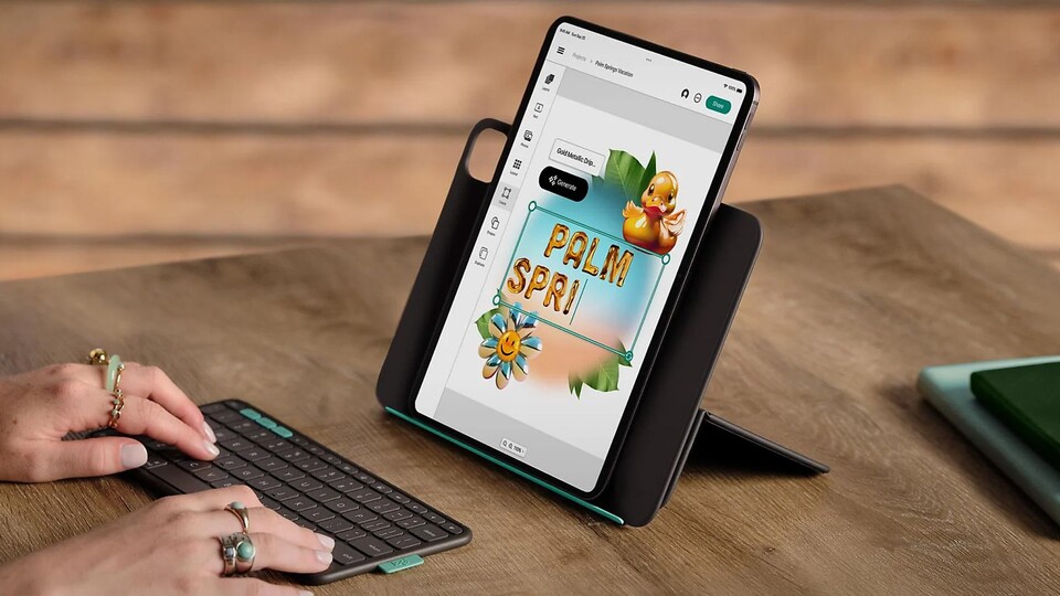 Whether in landscape or portrait format, you can place your iPad in the case however you need it!