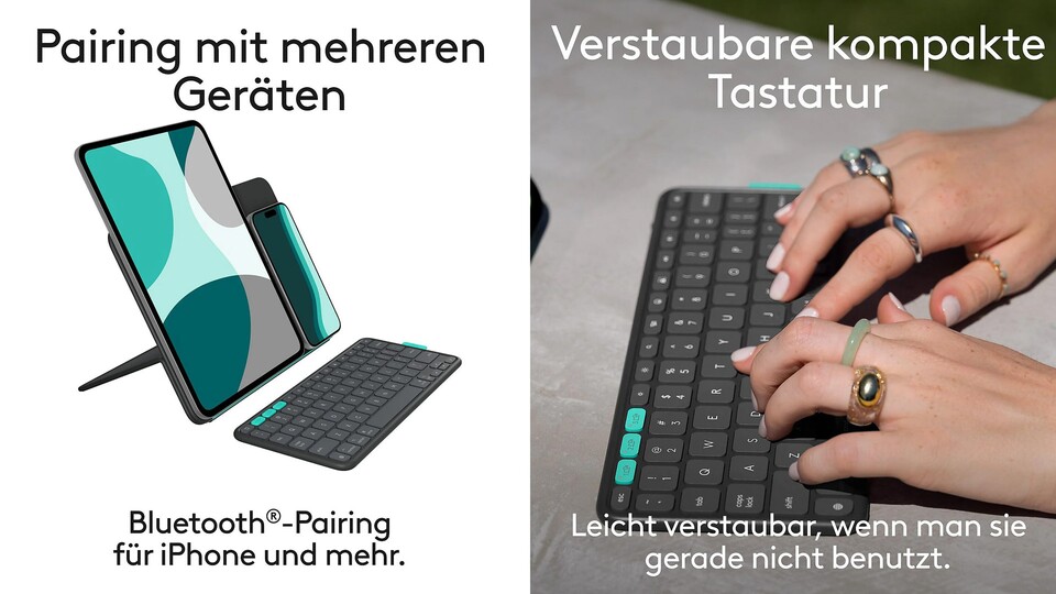 Super practical: you can also connect your smartphone and your iPad to it at the same time!