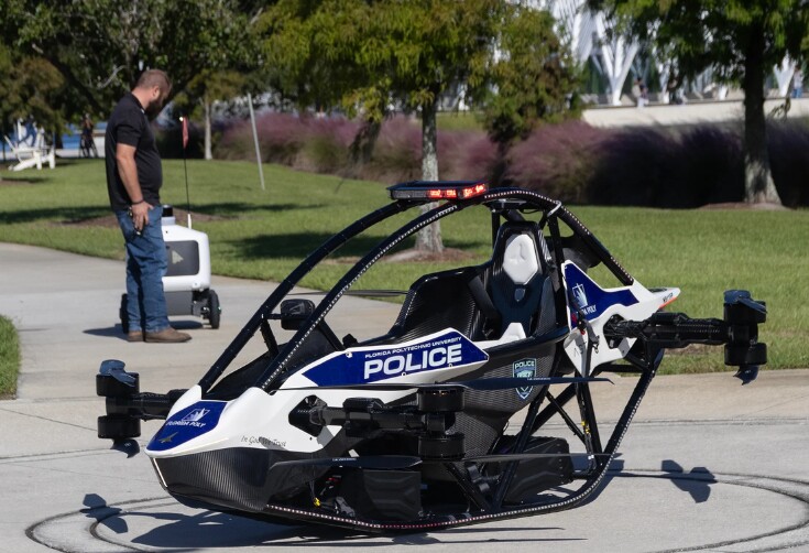 Die Polizei-Drohne von Florida. (Bildquelle: Xataka | Florida Polytechnic University)