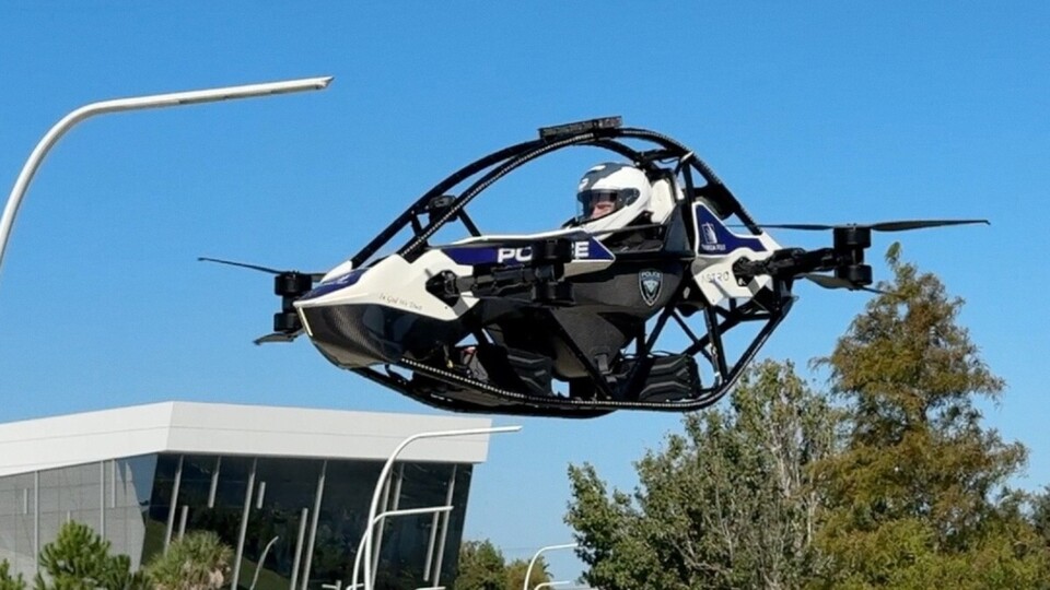 Bemannte Drohnen der Polizei am Himmel. So kommt es jetzt in Florida. (Bildquelle: Xataka | Florida Polytechnic University)