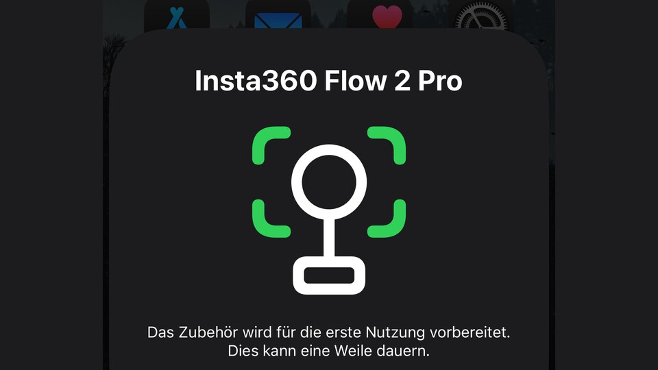 Die Einrichtung und Verbindung mit dem iPhone erfolgte in sehr kurzer Zeit.