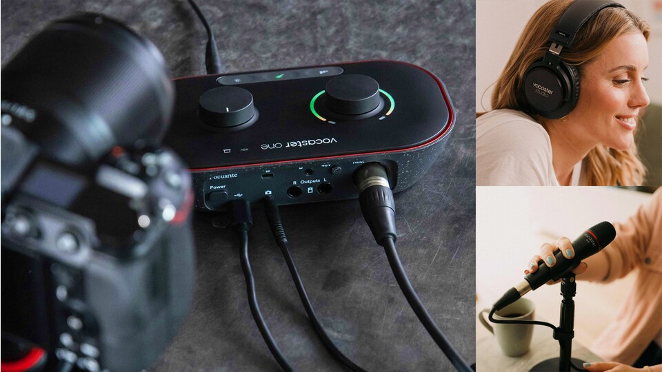 Wenn ihr eine Kamera mit dem Kamera-Ausgang verbindet, könnt ihr Ton und Bild gleichzeitig aufnehmen. Das erspart viel Arbeit beim Synchronisieren!