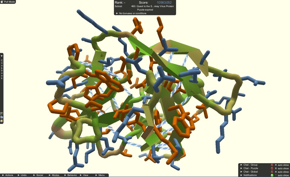 Die University of Washington über das Portal Foldit kostenlose Puzzles an. Dabei falten Nutzer lange Aminosäureketten zu virtuellen Proteinen. Je besser sie falten, desto mehr Punkte erhalten sie. Das alles hilft dann der Wissenschaft. Seit Kurzem kann man dort übrigens auch gegen das Corona-Virus anfalten. 