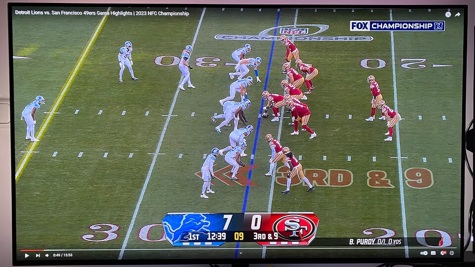 Kino-Modus mit Helligkeit hoch