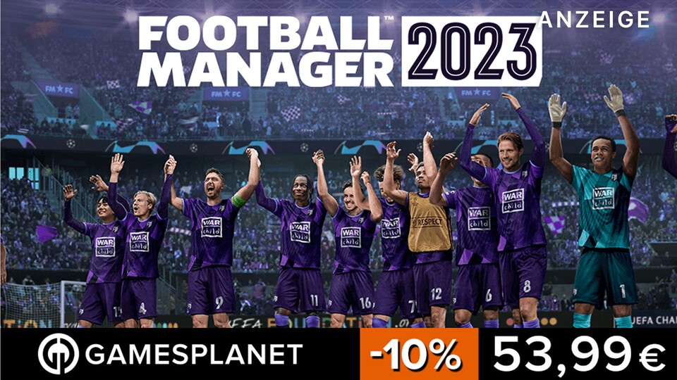 Erst seit ein paar Tagen ist der Football Manager 2023 auf dem Markt. Holt ihn euch jetzt mit Rabatt bei Gamesplanet.
