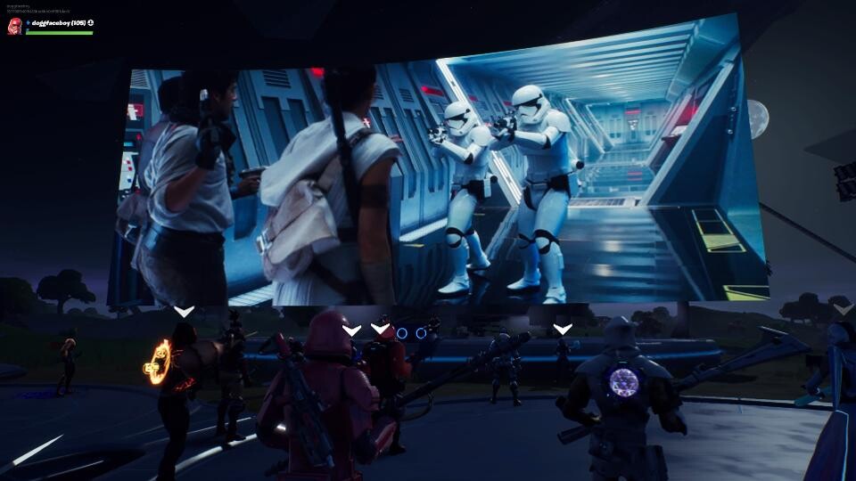 In Fortnite gab es am Samstag einen kurzen Ausschnitt aus Star Wars: Episode 9 zu sehen.