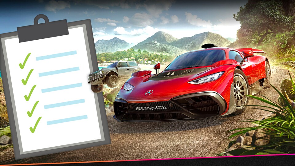 Die Autoliste von Forza Horizon 5 umfasst über 400 Karossen.