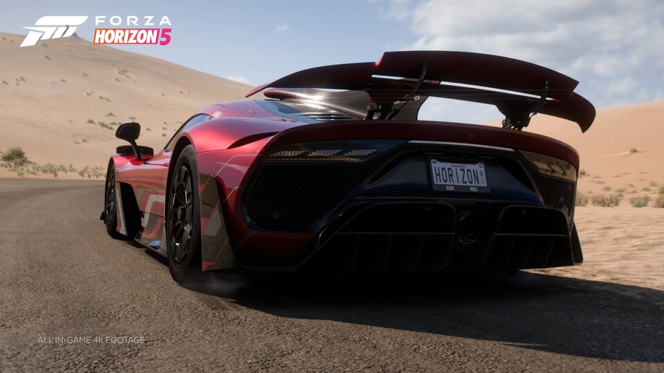 Sandstürme und andere Wetterextreme sind in Forza Horizon 5 keine Seltenheit.