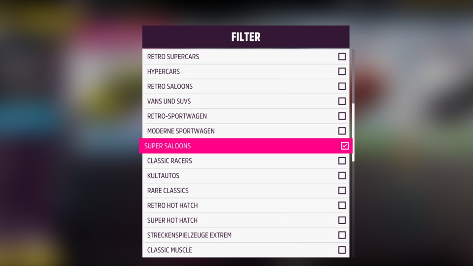 In Forza Horizon 5 heißen Superlimousinen eigentlich Super Saloons.