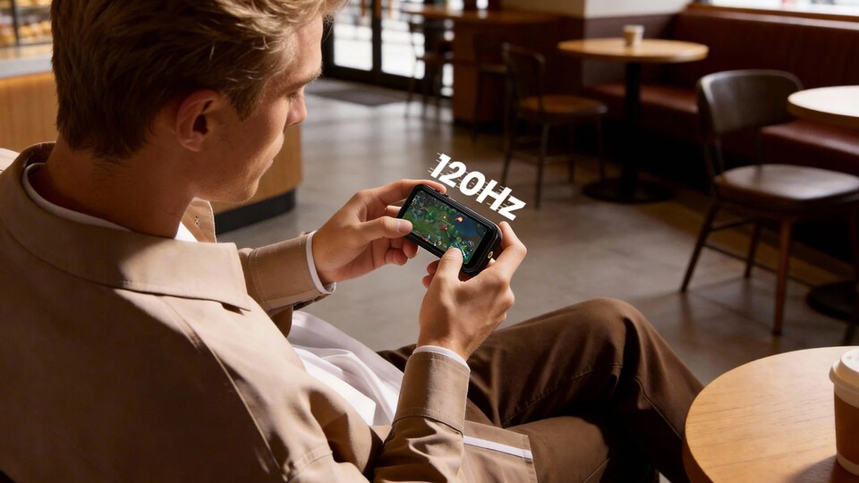 Ihr könnt mit dem Outdoor-Handy sogar Mobile-Games zocken!