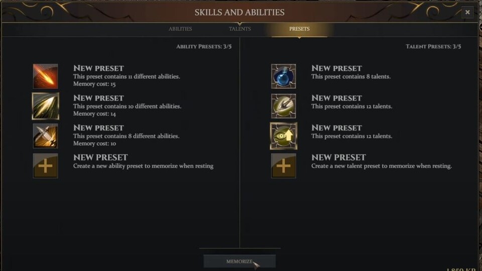 An jedem Feuerplatz könnt ihr euer aktuelles Skillset wechseln