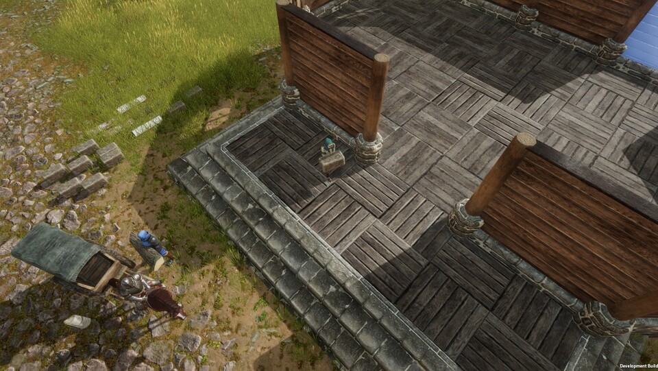 In den meisten Städten könnt ihr ein Lager finden.