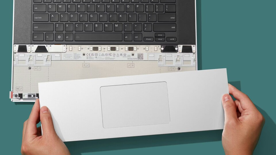 Die neue Eingabemethode des Framework Laptop 16 soll den Zusammenbau vereinfachen.