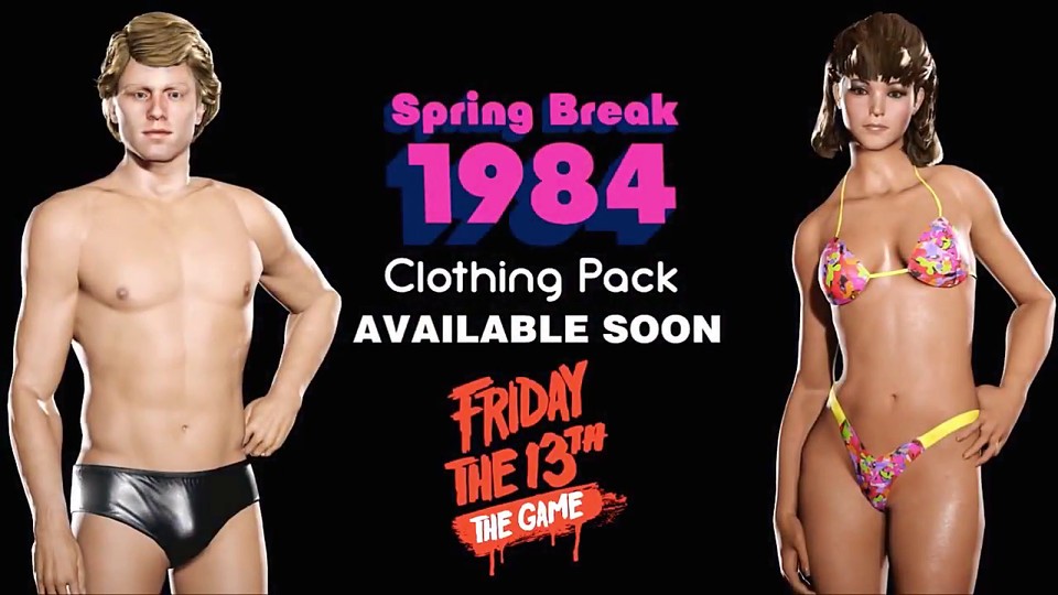 Freitag der 13. - Trailer zeigt den Spring Break 1984-DLC mit Badeklamotten