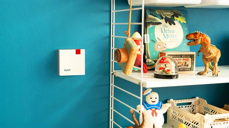 Wollt ihr ein Gerät per LAN-Kabel mit dem Internet verbinden? Kein Problem: Die Fritz!Mesh-Repeater haben einen Gigabit-LAN-Anschluss.