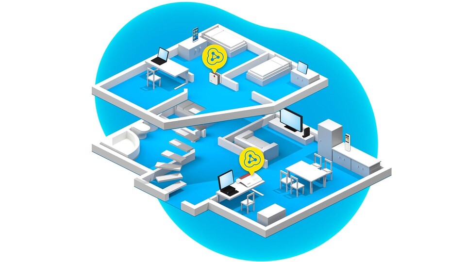 Router im Erdgeschoss und oben habt ihr kein gescheites Signal? Das kann dieser Repeater ändern!