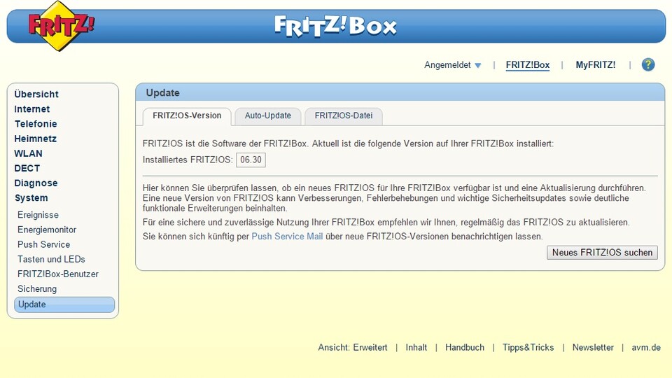 Besitzer einer Fritzbox sollten ihre Firmware-Version prüfen.