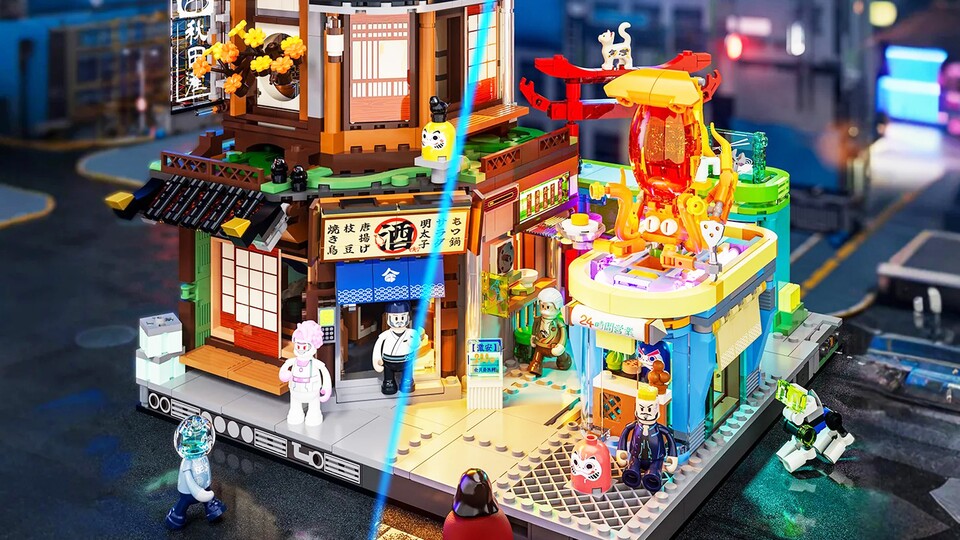 Auch ohne Beleuchtung wäre dieses Set richtig schön, aber es wäre nicht Funwhole, wenn sie nicht noch einen oben drauf legen würden.