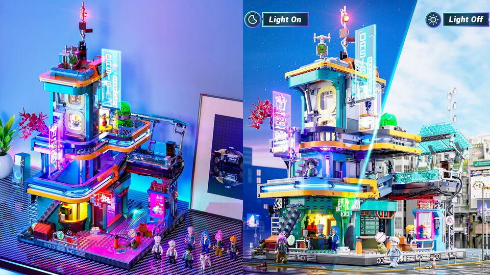 Funwholes futuristischer Apartment-Komplex hat nicht nur viele Lichter, sondern auch viele Bewohner.
