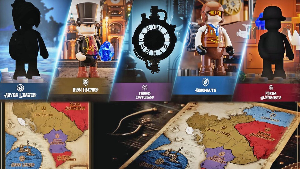 Die Steampunk-Welt von Funwhole hat sogar eine eigene Geschichte. Etwas Lore finde ich immer gut, wenn man eine Story erzählen will!