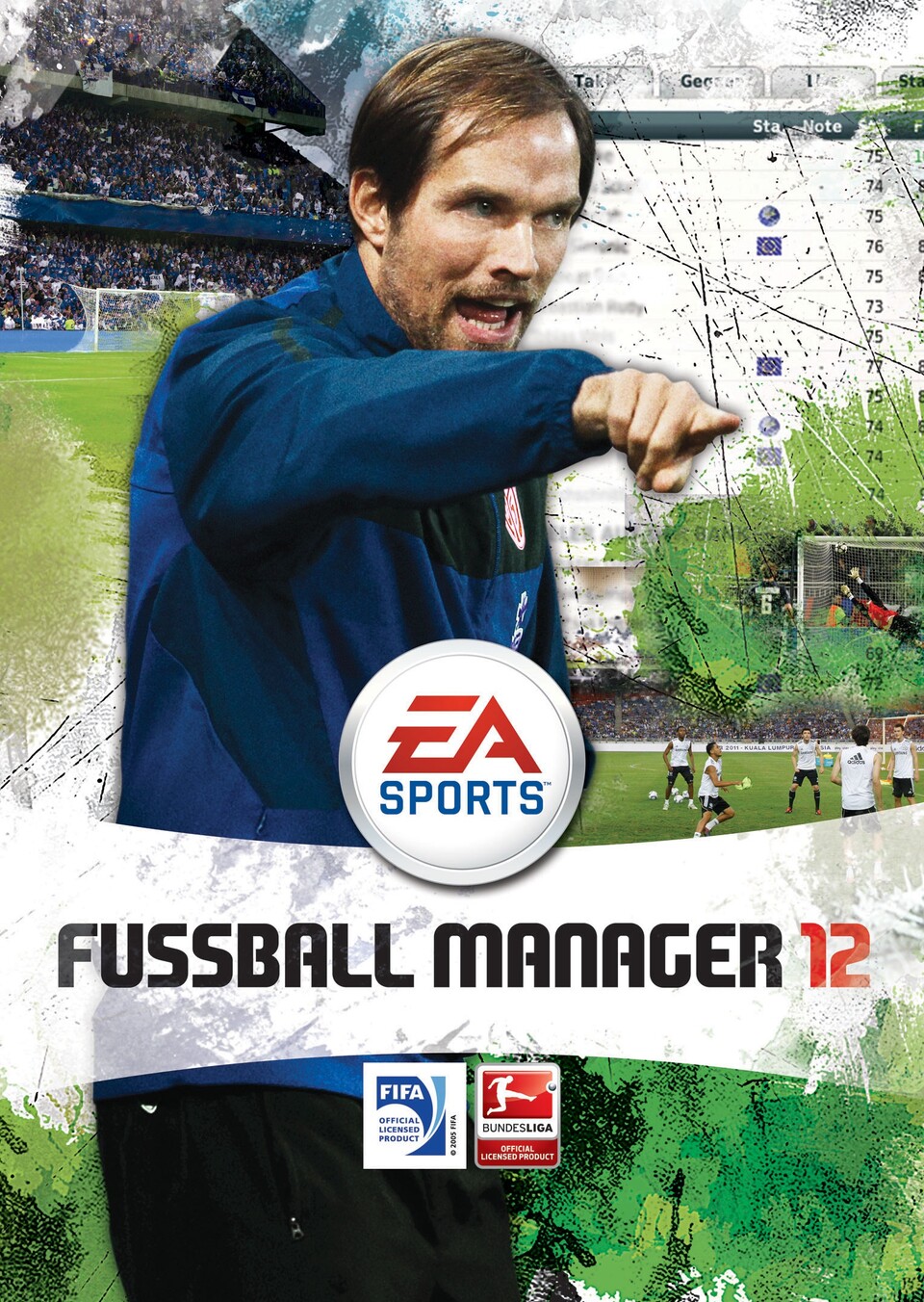Thomas Tuchel vom 1. FSV Mainz 05 ist der Cover-Star von Fussball Manager 12.