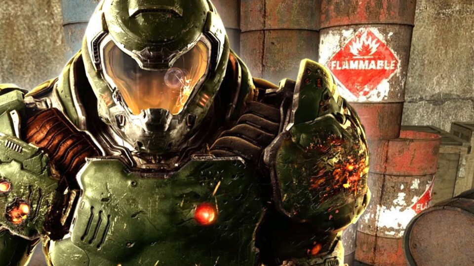 Viele glauben, die markanten roten Fässer wurden von Doom erfunden. Dabei waren sie da nicht einmal rot!