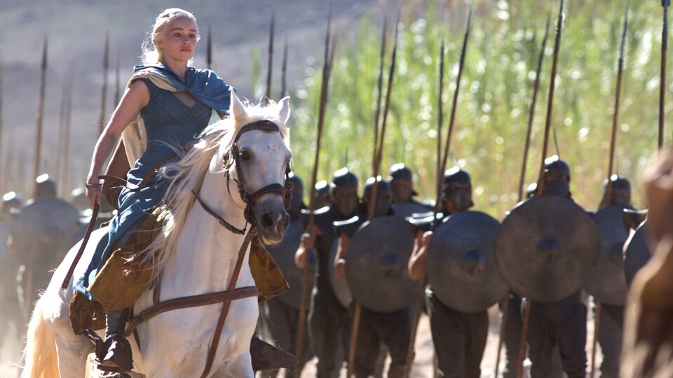 Daenerys an der Spitze ihrer neuen Armee.
