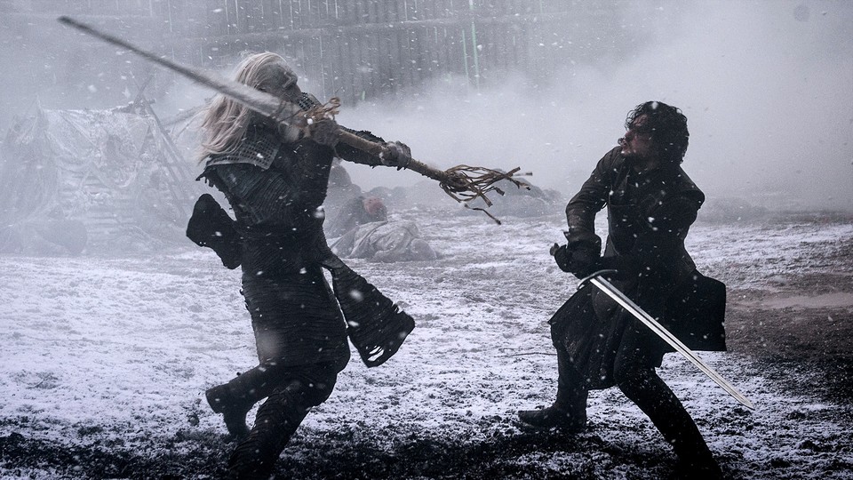 Jon Snow im Kampf mit dem Night King.