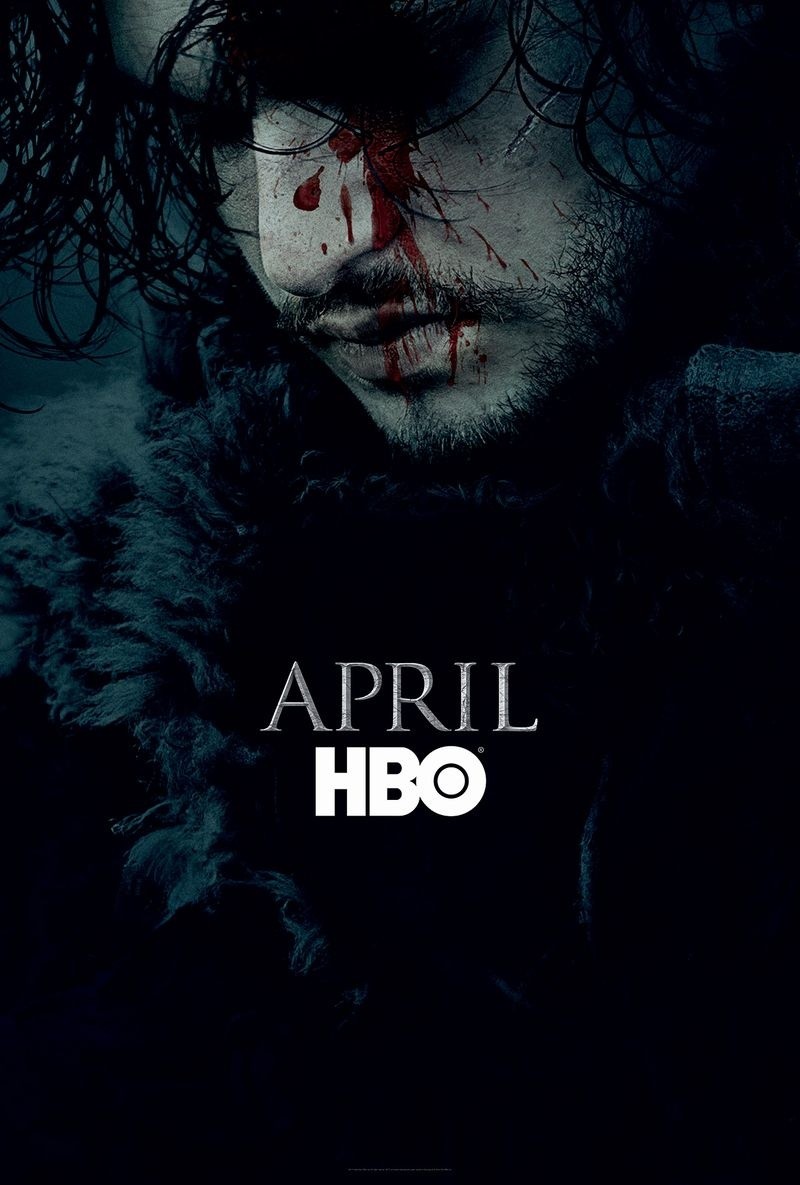 Das erste Poster zur 6. Staffel Game of Thrones mit einem blutigen Jon Snow.