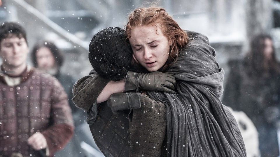 Sansa Stark ist mit ihrem Halbbruder Jon Snow wiedervereint.