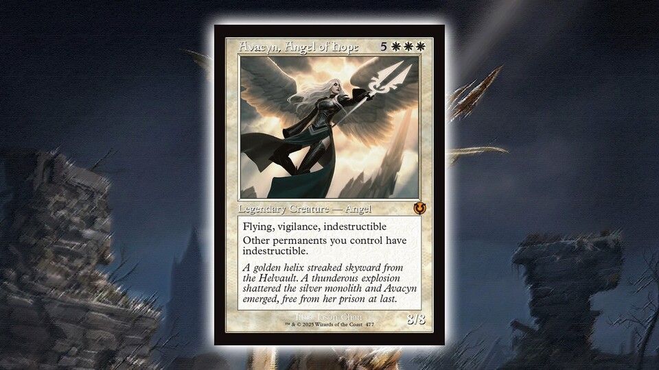 Diese Version von Avacyn wird Commander-Spielern sehr bekannt vorkommen – mit ihr auf dem Feld kann euch nichts mehr zerstört werden!