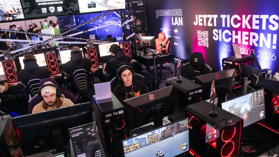 Manche der vorgestellten Spiele könnt ihr dann direkt auf der Messe spielen!