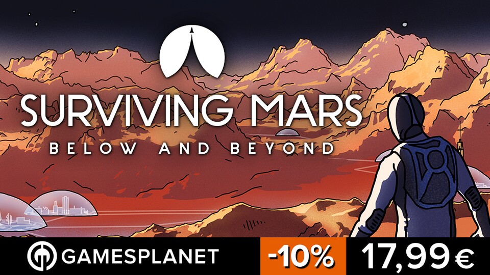 Schnappt euch Surviving Mars: Below and Beyond reduziert!