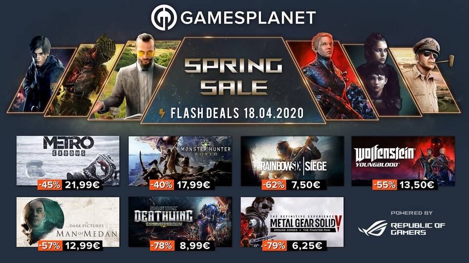 Alle Angebote im Gamesplanet Spring Sale