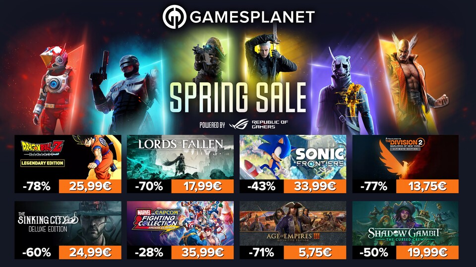 Im gigantischen Gamesplanet Spring Sale könnt ihr euch bis zu 4000 Spiele schnappen und dabei richtig Geld sparen!