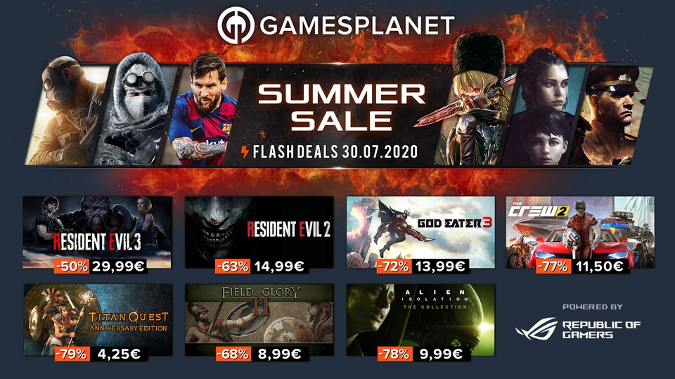 Tag 8 des Gamesplanet Summer Sales hat wieder einige Top-Titel in petto.