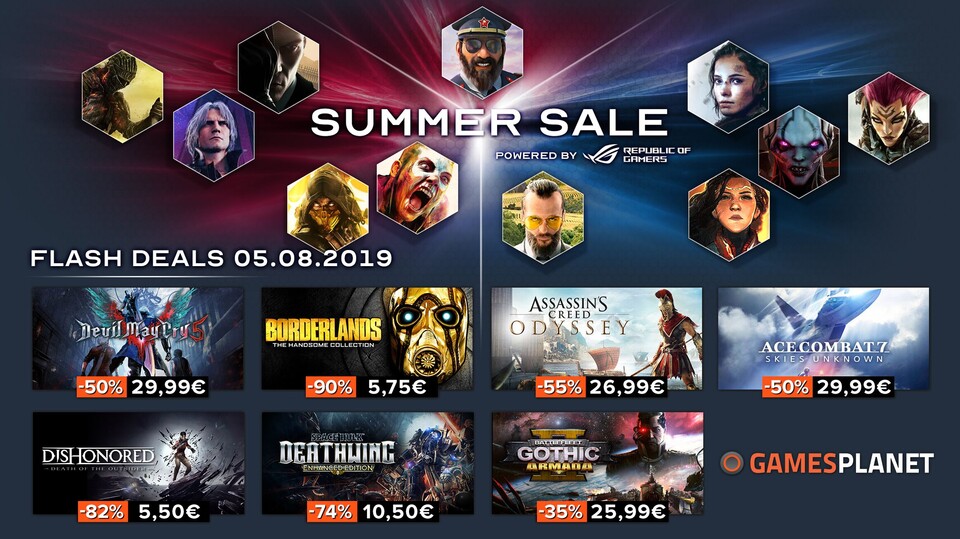 Der Gamesplanet Summer Sale bietet euch über 1900 Angebote.