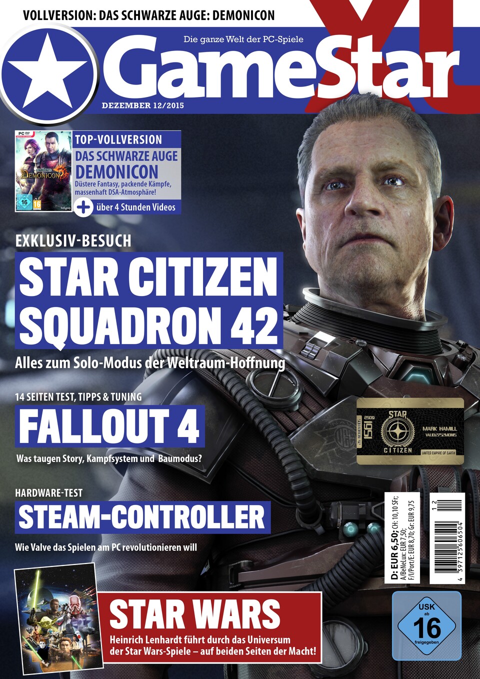 Die GameStar 12/15 mit exklusiven Infos zu Star Citizen: Squadron 42.