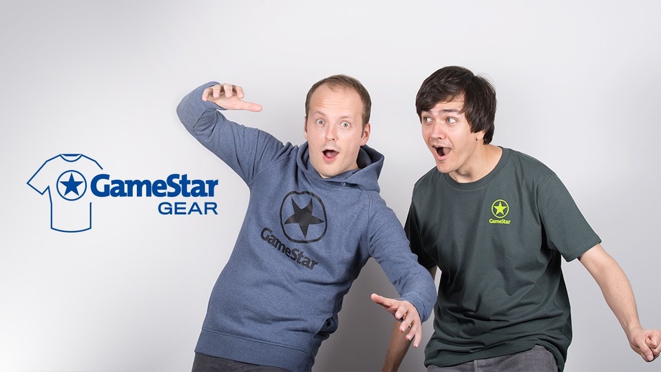 Sebastian und Micha können's kaum glauben. Endlich sehen auch sie spielend gut aus: mit dem neuen GameStar Gear.